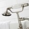 Kingston Brass CA21T8 3-3/8" Tub Wall Mount Clawfoot Tub Faucet with Hand Shower, Brushed Nickel CA21T8 - alternate 2
